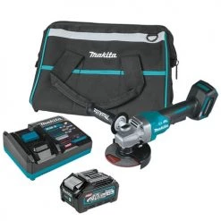 Makita 40V Max XGT 5" Paddle Switch Angle Grinder w/ Electric Brake (4.0Ah) Kit GAG03M1