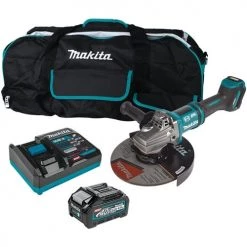 Makita 40V Max XGT 7 / 9" Paddle Switch Angle Grinder AWS Capable w/ Electric Brake (4.0Ah) Kit GAG10M1