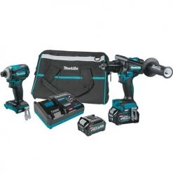 Makita 2 PC. 40V Max XGT Hammer Drill/Driver & Impact Driver (2.5Ah) Combo Kit GT200D