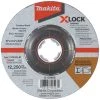 Makita X-LOCK 5" x 1/4" x 7/8" Type 27 General Purpose 36 Grit Abrasive Grinding Wheel for Metal & Stainless Steel Grinding E-00468