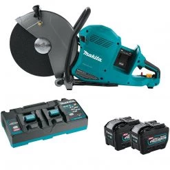 Makita 80V Max (40V Max X2) XGT Brushless 14" Power Cutter Kit w/ AFT (8.0Ah) 2 Battery Kit GEC01PL