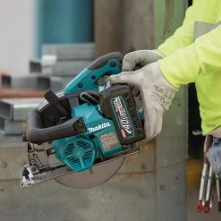 Makita 40V max XGT Brushless Cordless 7‑1/4" Metal Cutting Saw Kit w/ Electric Brake and Chip Collector (4.0Ah) GSC01M1 -Makita Tools Online Shop gsc01m1 4