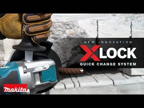 Makita 18V LXT Brushless 5" Paddle Switch X-LOCK Angle Grinder w/ AFT (Tool Only) XAG26Z 3 Makita 18V LXT Brushless 5" Paddle Switch X-LOCK Angle Grinder w/ AFT (Tool Only) XAG26Z