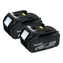 Makita 18V LXT Cordless 5.0Ah Lithium Ion 2-Pack Battery BL1850B-2