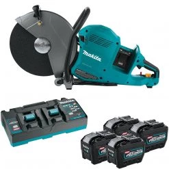 Makita 80V Max (40V Max X2) XGT Brushless 14" Power Cutter Kit w/ AFT (8.0Ah) 4 Battery Kit GEC01PL4