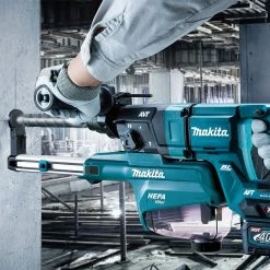 Makita 40V max XGT® Brushless 1-1/8" AVT® Rotary Hammer (D-Handle) Kit w/ Dust Extractor, accepts SDS-PLUS, AFT®, AWS® Capable (4.0Ah) GRH07M1W -Makita Tools Online Shop makgrh07m1w 4