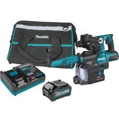Makita 40V max XGT 1-1/8" AVT Rotary Hammer Kit w/ Dust Extractor GRH01M1W