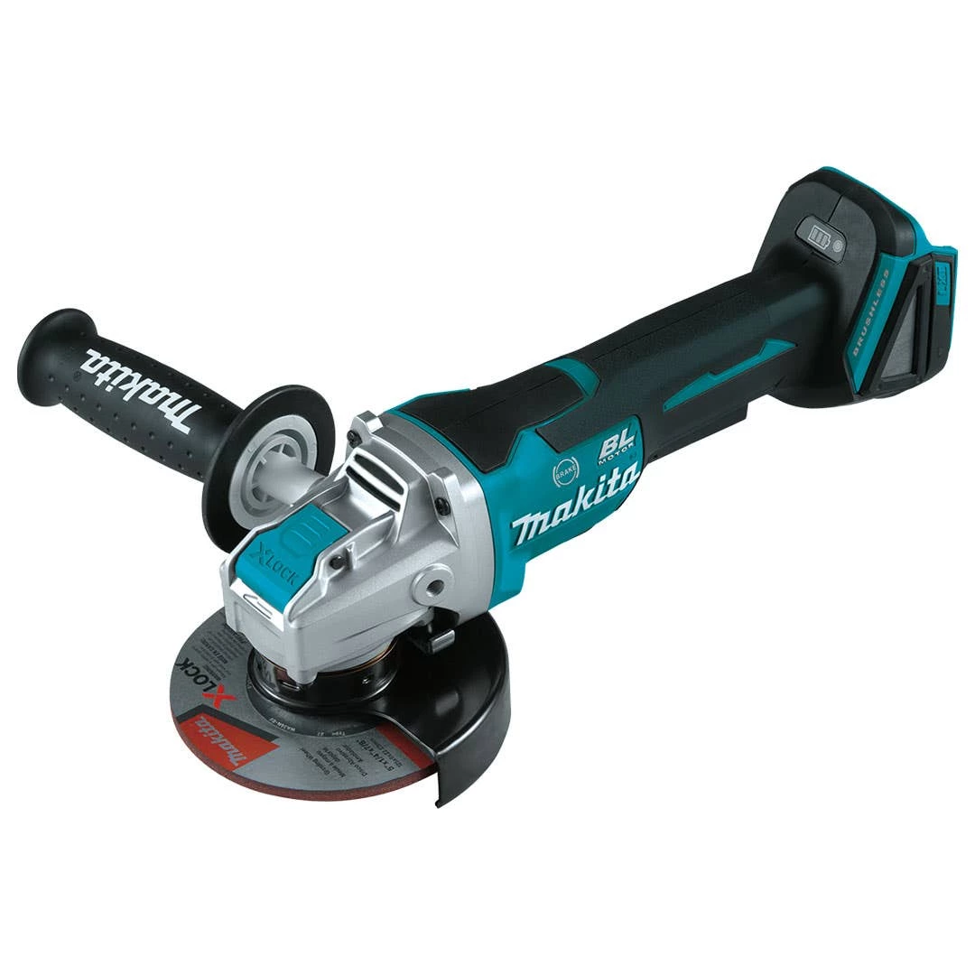Makita 18V LXT Brushless 5" Paddle Switch X-LOCK Angle Grinder w/ AFT (Tool Only) XAG26Z 4 Makita 18V LXT Brushless 5" Paddle Switch X-LOCK Angle Grinder w/ AFT (Tool Only) XAG26Z - Image 2