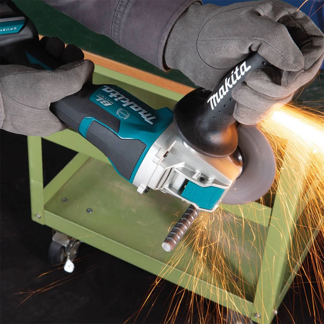 Makita 18V LXT Brushless 5" Paddle Switch X-LOCK Angle Grinder w/ AFT (Tool Only) XAG26Z 7 Makita 18V LXT Brushless 5" Paddle Switch X-LOCK Angle Grinder w/ AFT (Tool Only) XAG26Z - Image 5