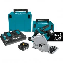 Makita 36V (18V X2) LXT Brushless 6-1/2" Plunge Circular Saw (4.0Ah) Kit XPS01PMJ