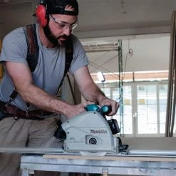 Makita 36V (18V X2) LXT Brushless Cordless 6-1/2" Plunge Circular Saw & 55" Guide Rail (4.0Ah) Kit MAKXPS01PMJ-KIT -Makita Tools Online Shop xps01pmj 6 1